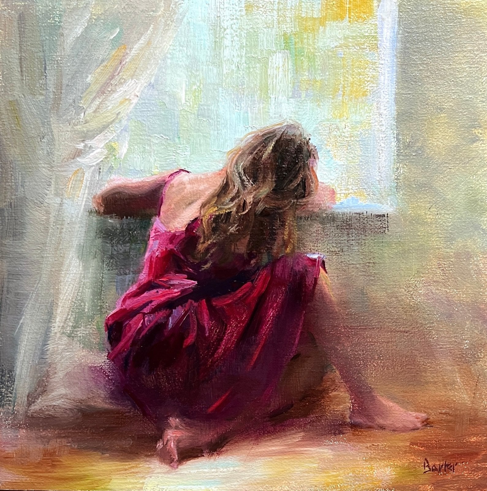 Tousled Hair and Thoughts by Stacy Barter at LePrince Galleries